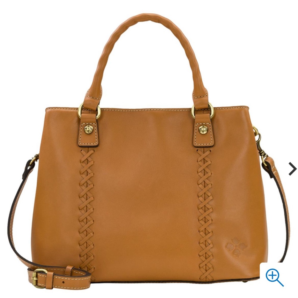Patricia Nash Dorothy Leather Satchel with Crossbody Strap